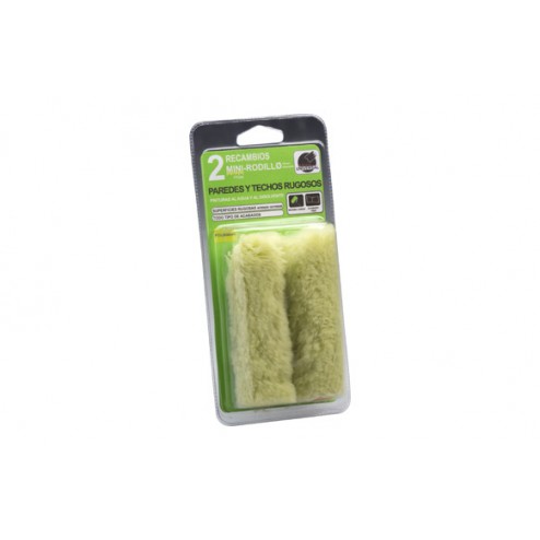 Recambio Mini Rodillo Hilo Verde 2 Uds 6 cm Paredes y Techos