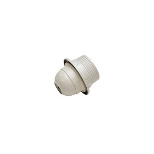 Portalamparas Roscado + Arandela E-27 Famatel Blanco