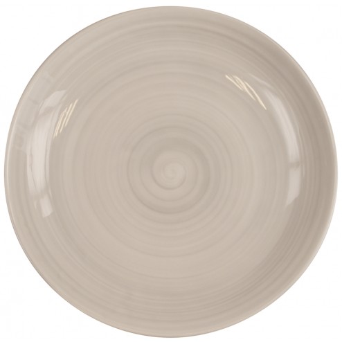 Plato Fine China Gris Hondo 23 cm