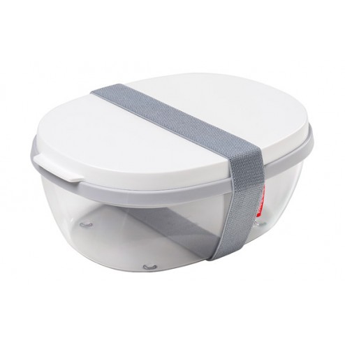 Contenedor Hermetico Ensaladas Ellipse Duo Rosti Blanco