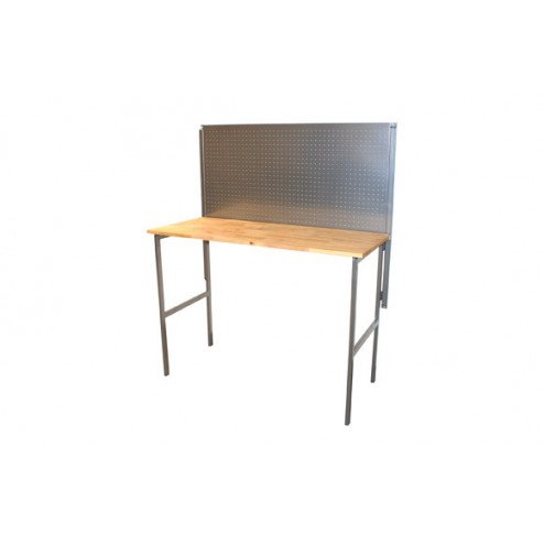 Banco Trabajo Metalico Sobre Madera Mural Plegable Box Plus 120x87x55 cm Abierto