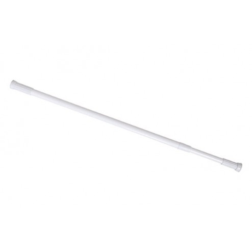 Barra Recta Extensible Cortina de Baño Blanco H2O 140 A 260 cm 