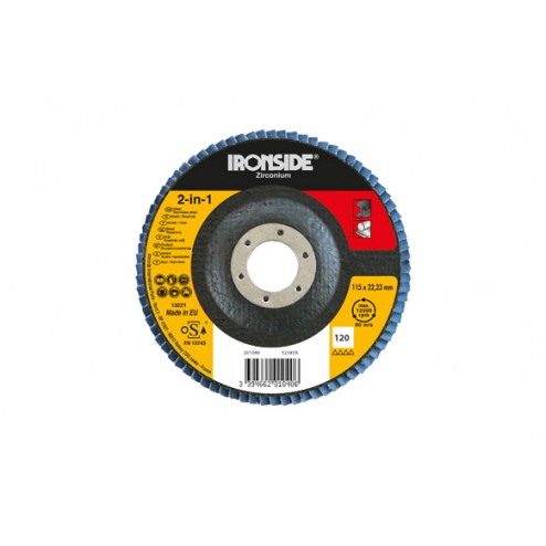 Disco Laminas Zirconio Ø 115 Grano 120 Ironside 72 Laminas Long Life