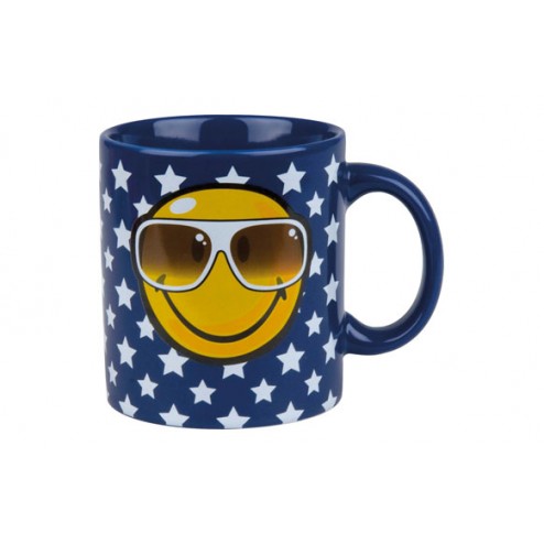 Mug Ceramica Smiley 330 ml Cool-Azul M
