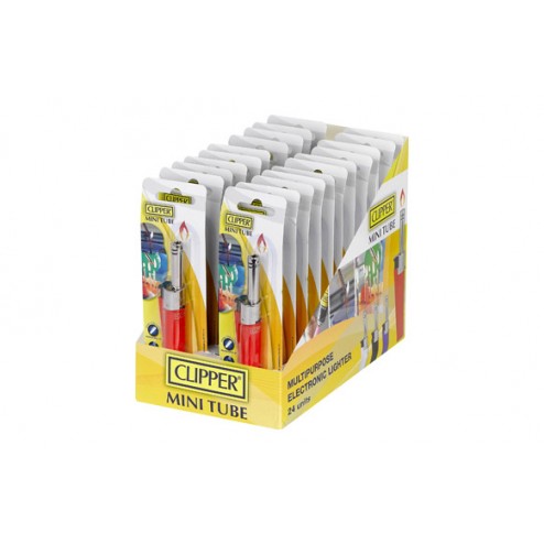 Encendedor Cocina Recargable Clipper MINI TUBE ExPOSITOR
