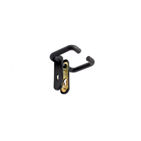Manilla Puerta Cortafuegos (Juego) Micel Negra con Bocallave