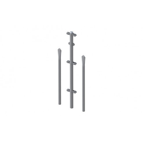 Poste Refuerzo Plastificado Verde Conjunto Mrt 2/2.35 M