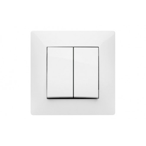 Doble Conmutador 10A Habitat15 Famatel Blanco