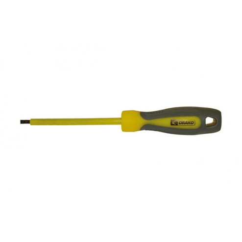 Destornillador Punta Recta 3x75mm. Drako Aislamiento En Varilla