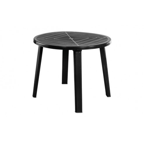 Mesa Redonda Cristobal/Giove Antracita Qfplus Diam.90 cm
