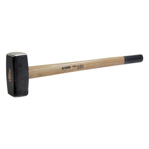 Maza 5 Kg. 800mm. Ironside Cabeza Forjada Din 6475,Mango de Nogal Americano