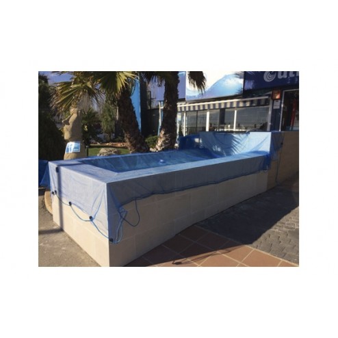 Cubierta de malla para piscina 6x6 Leaf Pool Cover