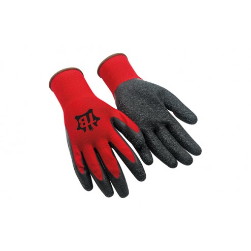Guante Poliester Rojo Sin Costuras. Latex En Palma Tomas Bodero T 8