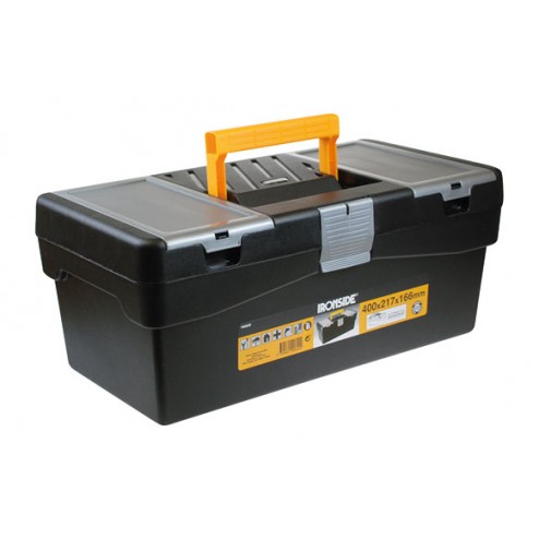 Caja Herramientas Polipropileno Negro "S" 400x217x166mm