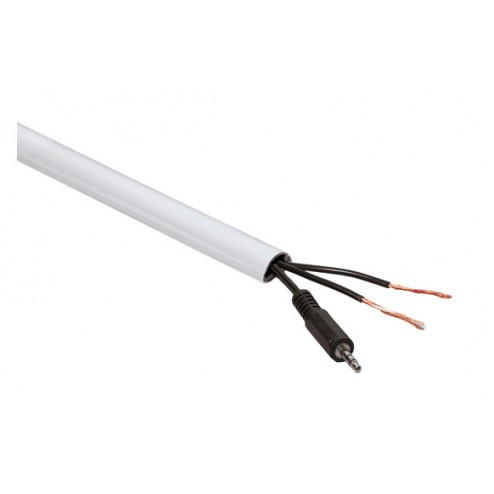 Canaleta Semicircular 2Metros 16x8 Blanco 