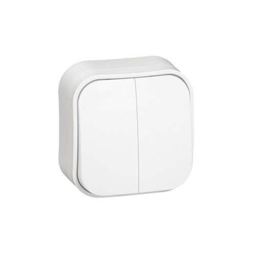 Conmutador Doble Blanco Ip21 Legrand Forix