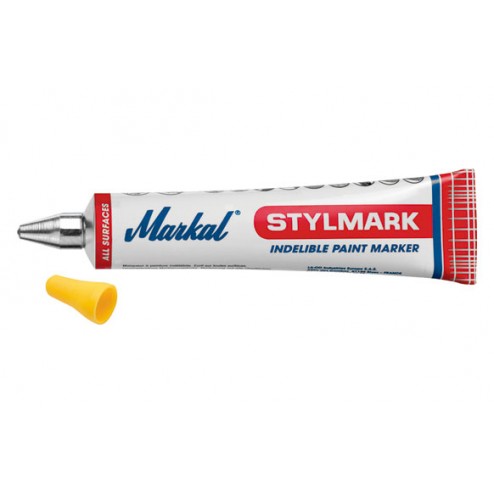 Tubo Marcar Pintura Indeleble Markal Diam.3mm Amarillo