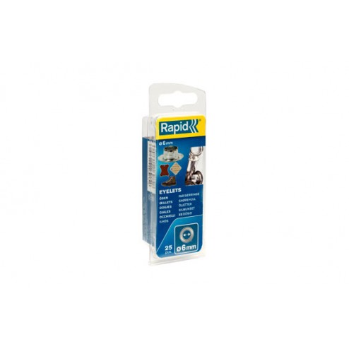 Ojal Latón 6mm 25 Uds Rapid