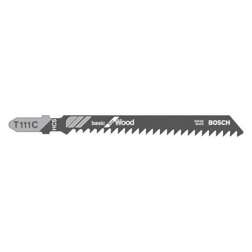 Hoja Sierra Calar Basic Bosch T-111C Madera 100mm 3 Unidades