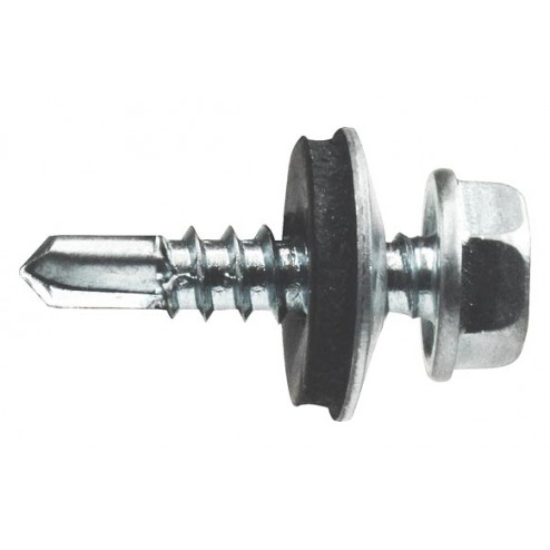 Tornillo Autotaladrante Din 7504 K + Arand Epdm Z Index 4,8x19mm P14 100 Uds