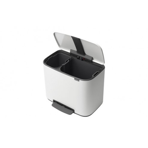 Cubo Bo Pedal Bin Blanco Brabantia 11+23 L 
