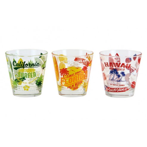 Vaso Agua Pack 3 Uds Surfer Surtidos