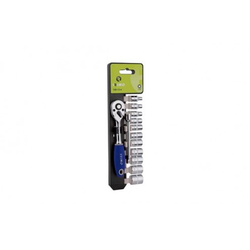 Llave Carraca + Vasos Juego 13 Pzs Irimo 1/4-72 Dts