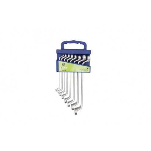 Llave Estrella Acodada Cromo Mate Juego 8Pzs Irimo 6-22mm 