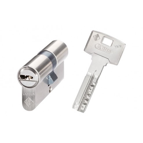 Cilindro Vela Doble Embrague Niquel Llave Puntos Abus 30-50 Modular