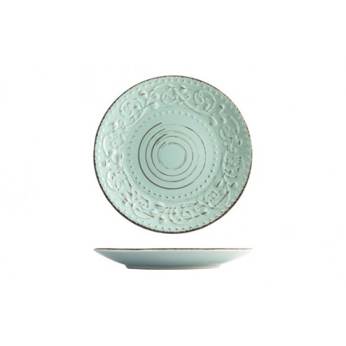 Plato Stoneware Courtyard Mint Postre-21cm