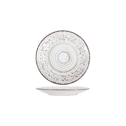 Plato Stoneware Courtyard Blanco Postre-21cm