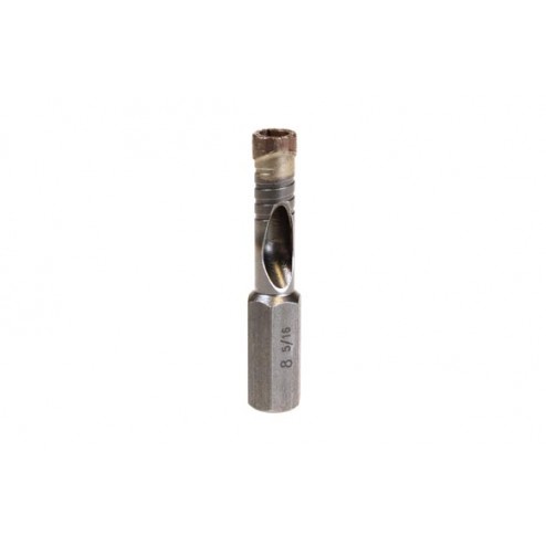 Broca Corona Diamante Porcelanico Ironside Diam.8mm Mango Exagonal. Garganta de Extracción