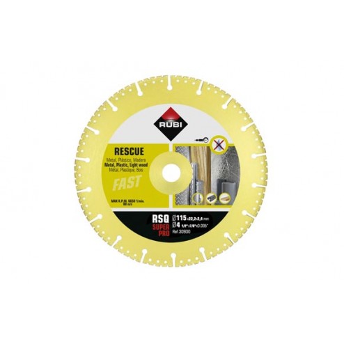 Disco Diamante Segmentado Multimateriales Rubi 115mm Superpro