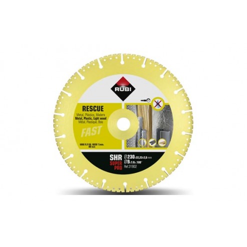 Disco Diamante Segmentado Multimateriales Rubi 230mm Superpro
