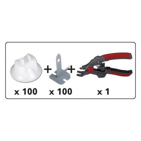 Kit Nivelacion Tile Level Quick Rubi Tenaza+Bridad+Campanas