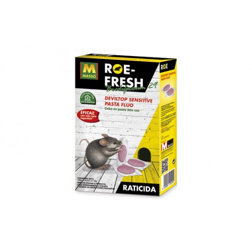 Raticida Cebo Fresco Roe-Fresh Monodosis Massó 10x15 Gr