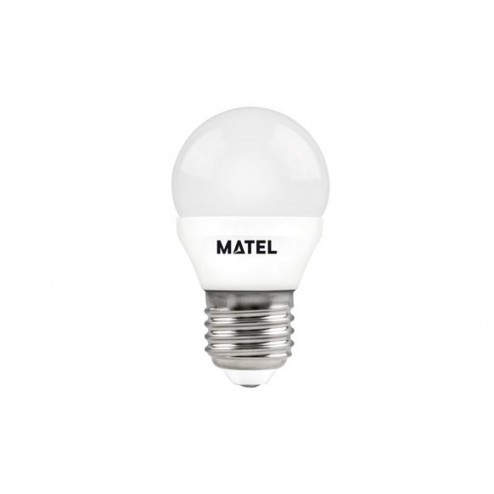 Lampara Esferica Led Al + Pc Matel E27 7W Luz Calida
