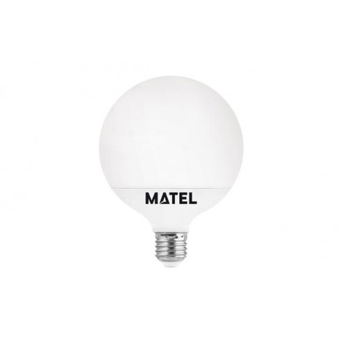 Lampara Led Globo 120mm Matel E27 18 W Luz Calida