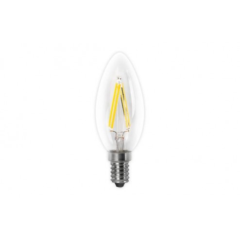 Lampara Led Vela Filamento Clara E14 4 W Luz Fria