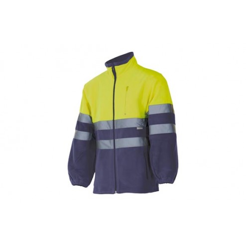 Chaqueta Polar Bicolor Alta Vibilidad Velilla T Xl