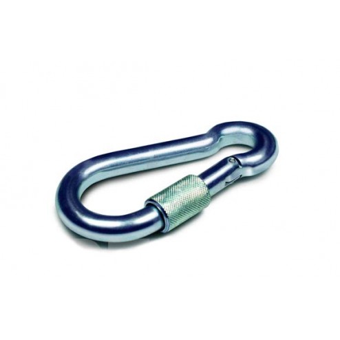 Mosqueton Bombero con Seguro Cincado (4 Unidades) Uniq Diam.6-60mm 120 Kg