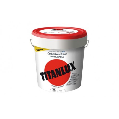 Pintura Plastica Exterior Mate Cobertura Total Titan 4 L Fachada