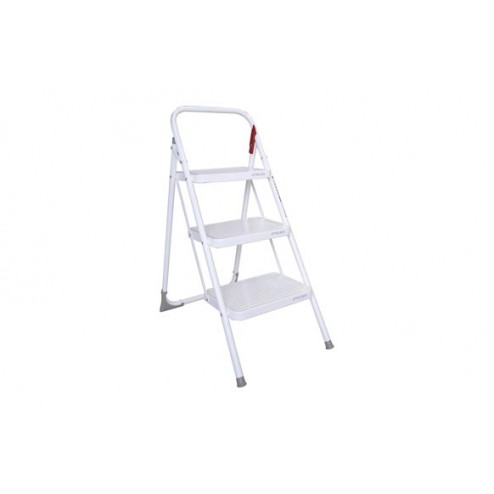 Taburete Domestico Plegable Rolser M11 3 Peldaños Blanco