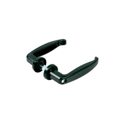 Manilla Roseta Puerta Metálica (Juego) Brimic Aluminio Negro