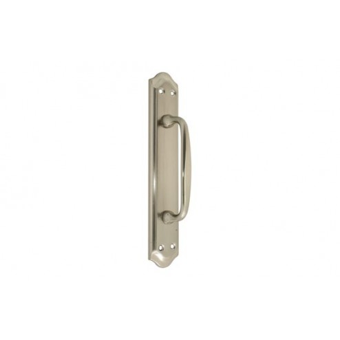 Manillon Acero/Aluminio Placa 202Ns 256mm Niquel Satinado