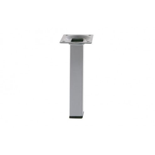 Pata Para Mesa Cuadrada Modelo 3 Acero Plata Amig 25x25x100mm 