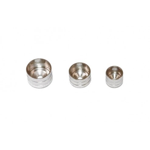 Soporte Tubo Armario Lateral Modelo 15 Amig Diam.19x15mm Latón Niquelado 2 Uds