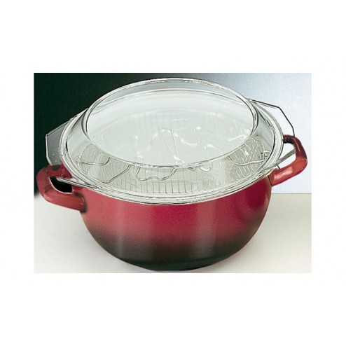 Freidora Volcan con Cestillo +Tapa Ibili 24 cm
