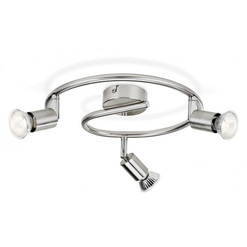 Foco Limbali Gu10 3x50 W Max Philips 3 Focos Niquel