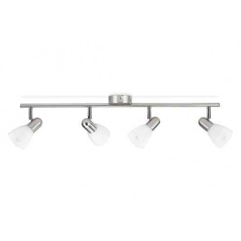 Foco Burlap E14 4x40 W Max Philips 4 Focos Niquel
